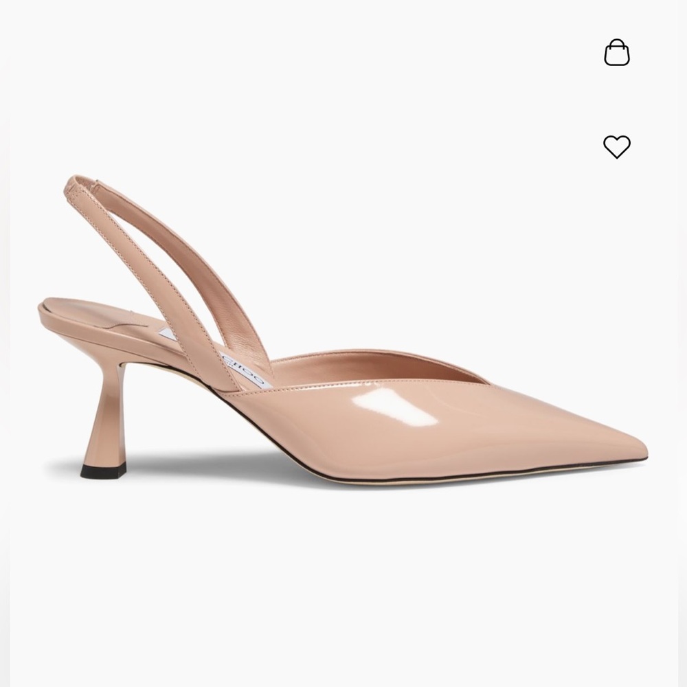 Jimmy Choo Maryanne 65MM Patent Leather Slingback Pumps Sz 40 New in Box
